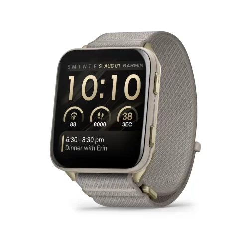 Garmin - Venu X1 GPS Smartwatch 51 mm Fiber-reinforced polymer - Soft Gold Titanium - (2026)